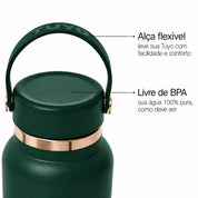 Garrafa térmica Golden Collection #cor_gold-green #cor_gold--green
