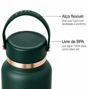 Garrafa térmica Golden Collection #cor_gold-green #cor_gold--green