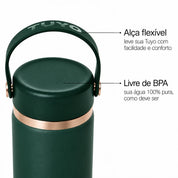 Garrafa térmica Golden Collection #cor_gold-green #cor_gold--green