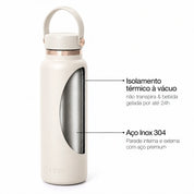 Garrafa térmica Golden Collection #cor_gold-off-white #cor_gold--off-white
