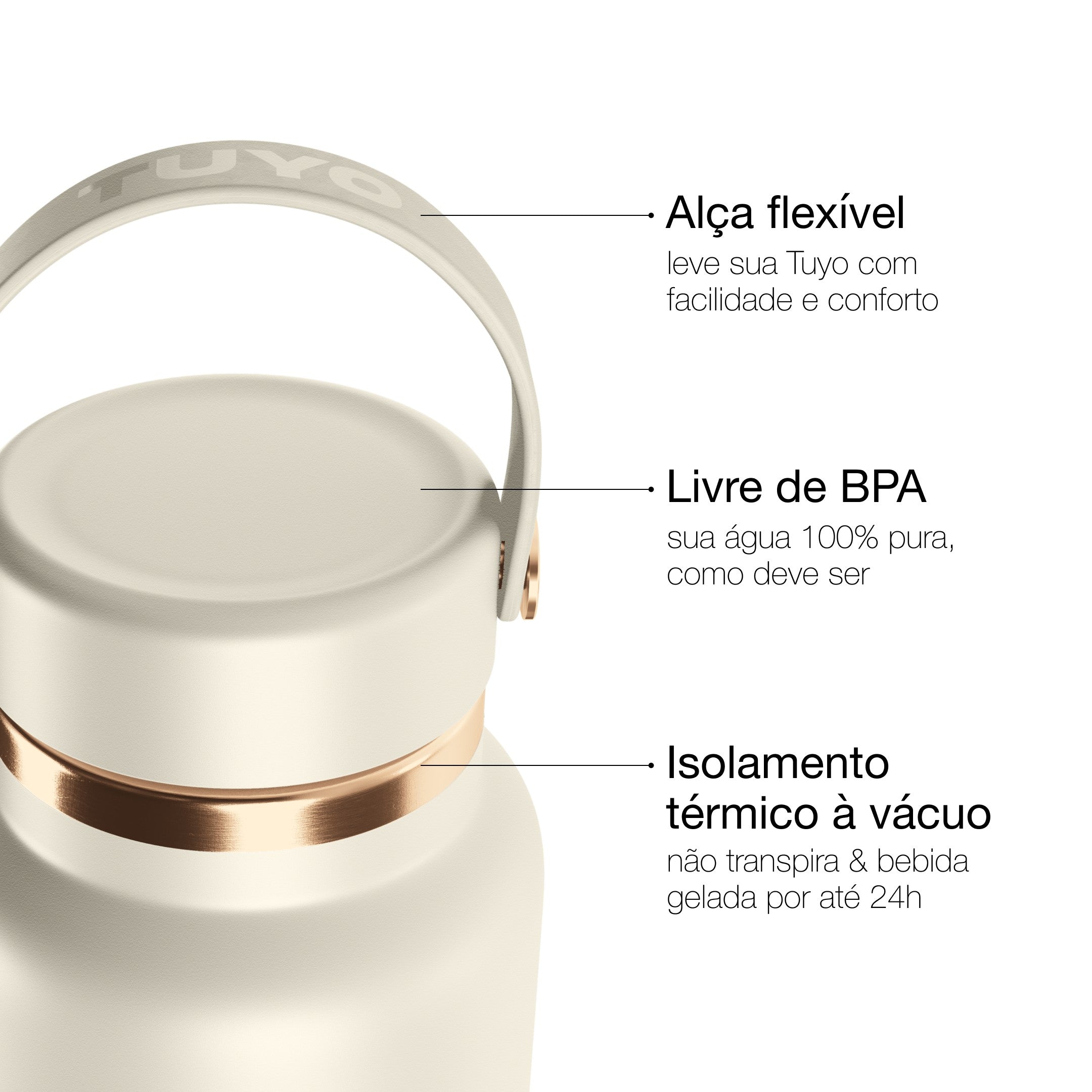 Garrafa térmica Golden Collection #cor_gold-off-white #cor_gold--off-white