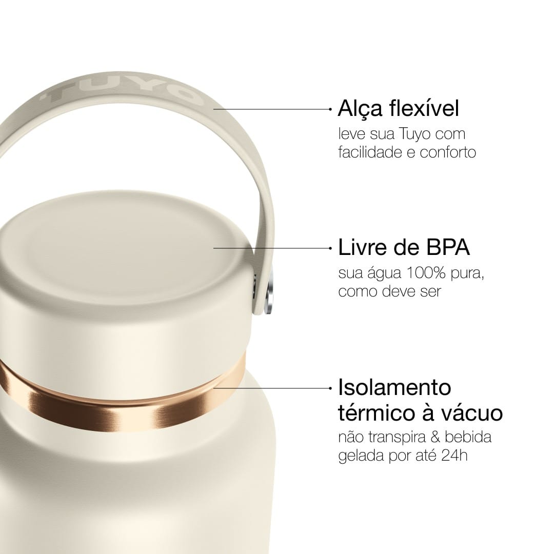 Garrafa térmica Golden Collection #cor_gold-off-white #cor_gold--off-white