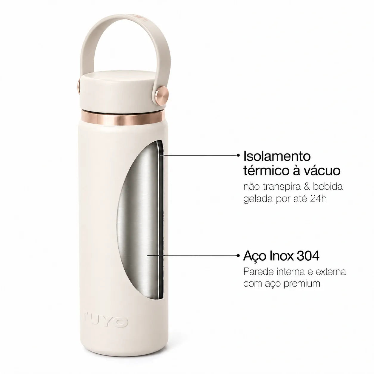 Garrafa térmica Golden Collection #cor_gold-off-white #cor_gold--off-white