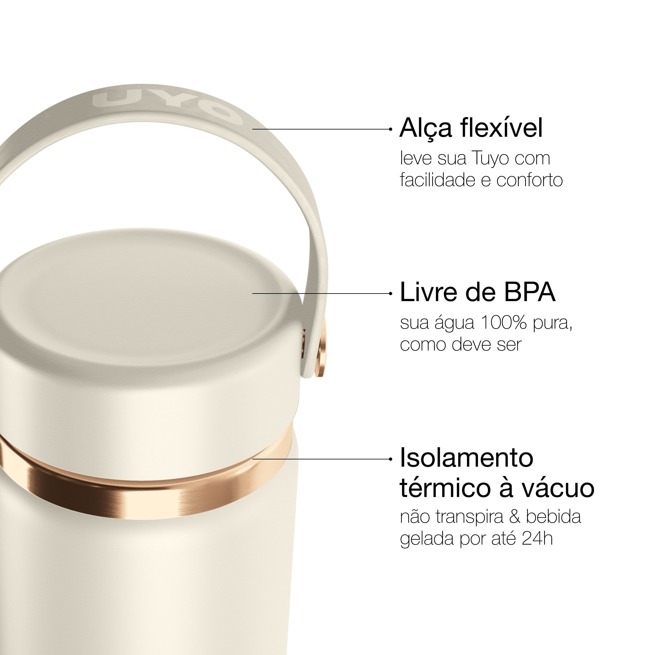 Garrafa térmica Golden Collection #cor_gold-off-white #cor_gold--off-white