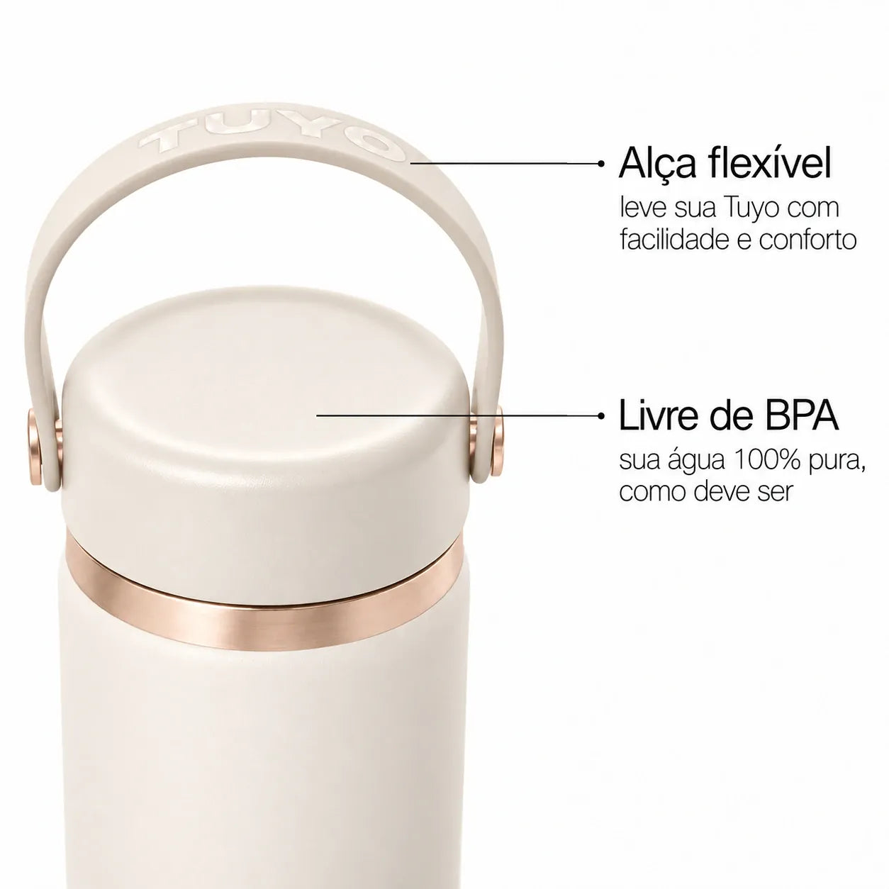 Garrafa térmica Golden Collection #cor_gold-off-white #cor_gold--off-white