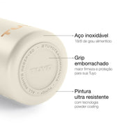 Garrafa térmica Golden Collection #cor_gold-off-white #cor_gold--off-white