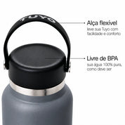 Garrafa térmica Graphite de 1l #cor_graphite