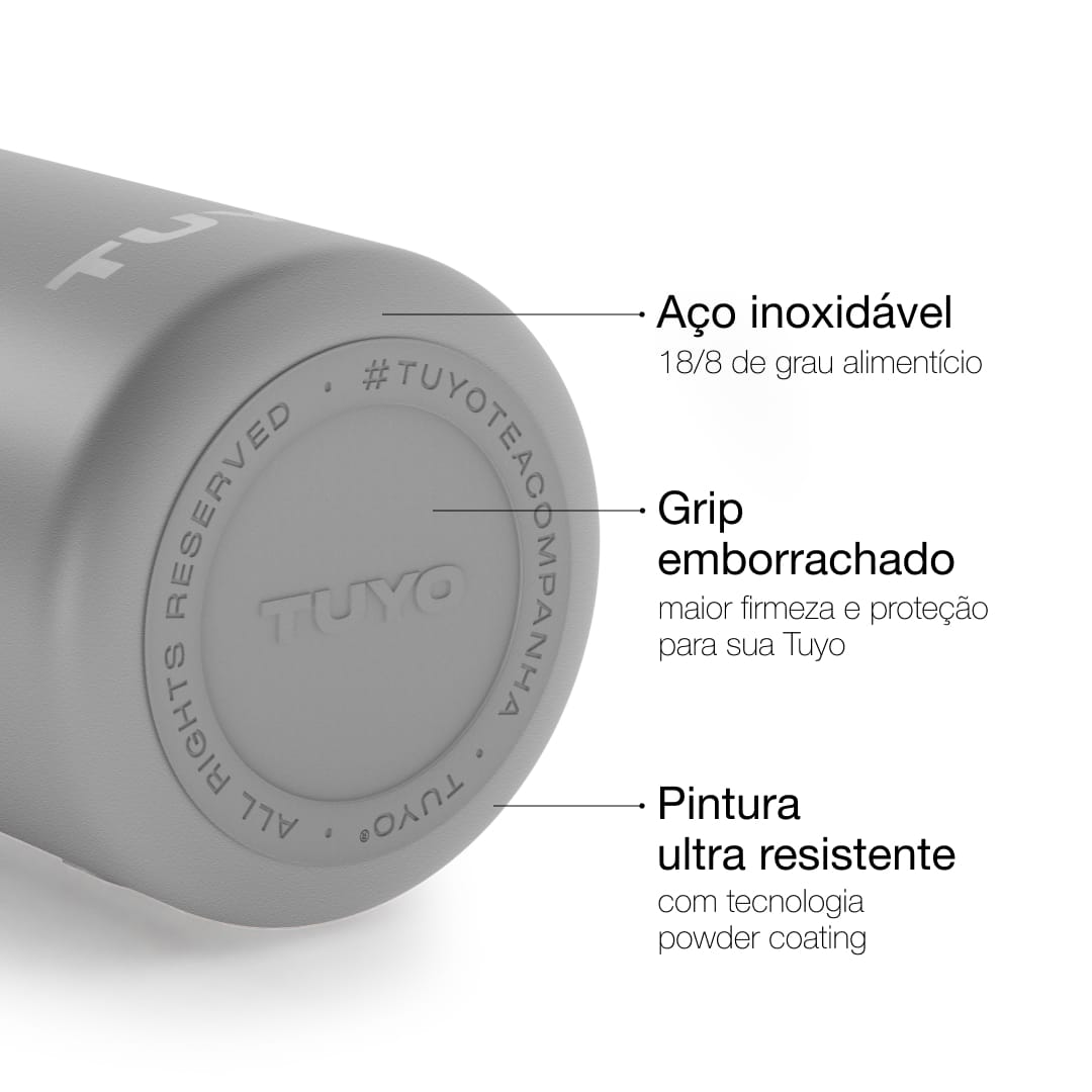 Garrafa térmica Graphite de 1l #cor_graphite