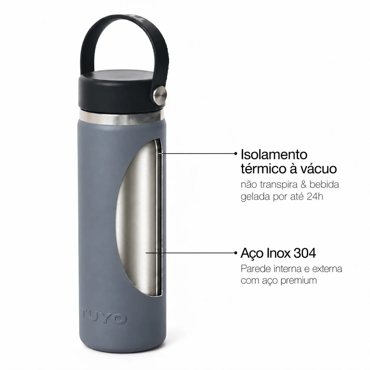 Garrafa térmica #cor_graphite