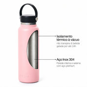 Garrafa térmica um litro e meio #cor_light-pink