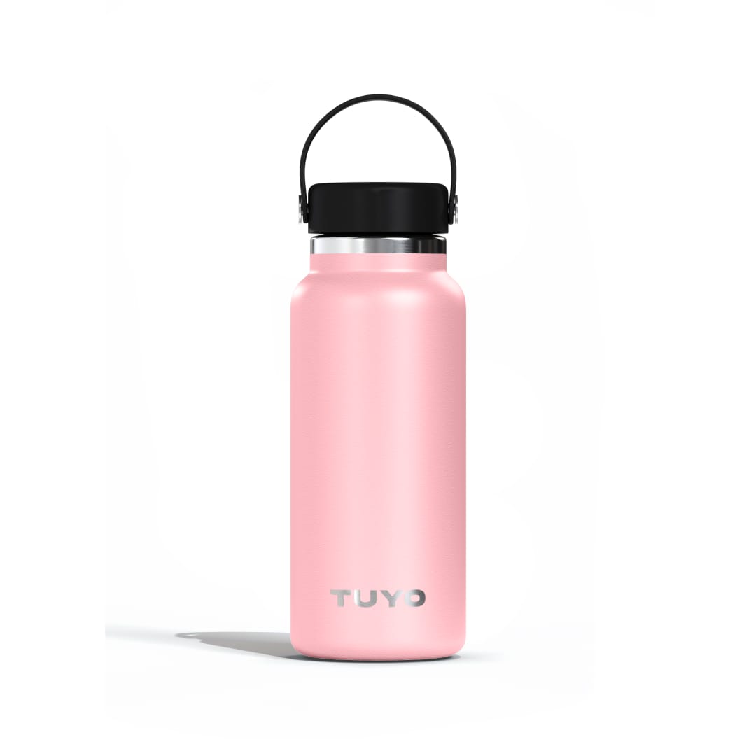 Garrafa térmica rosa de 1l #cor_light-pink
