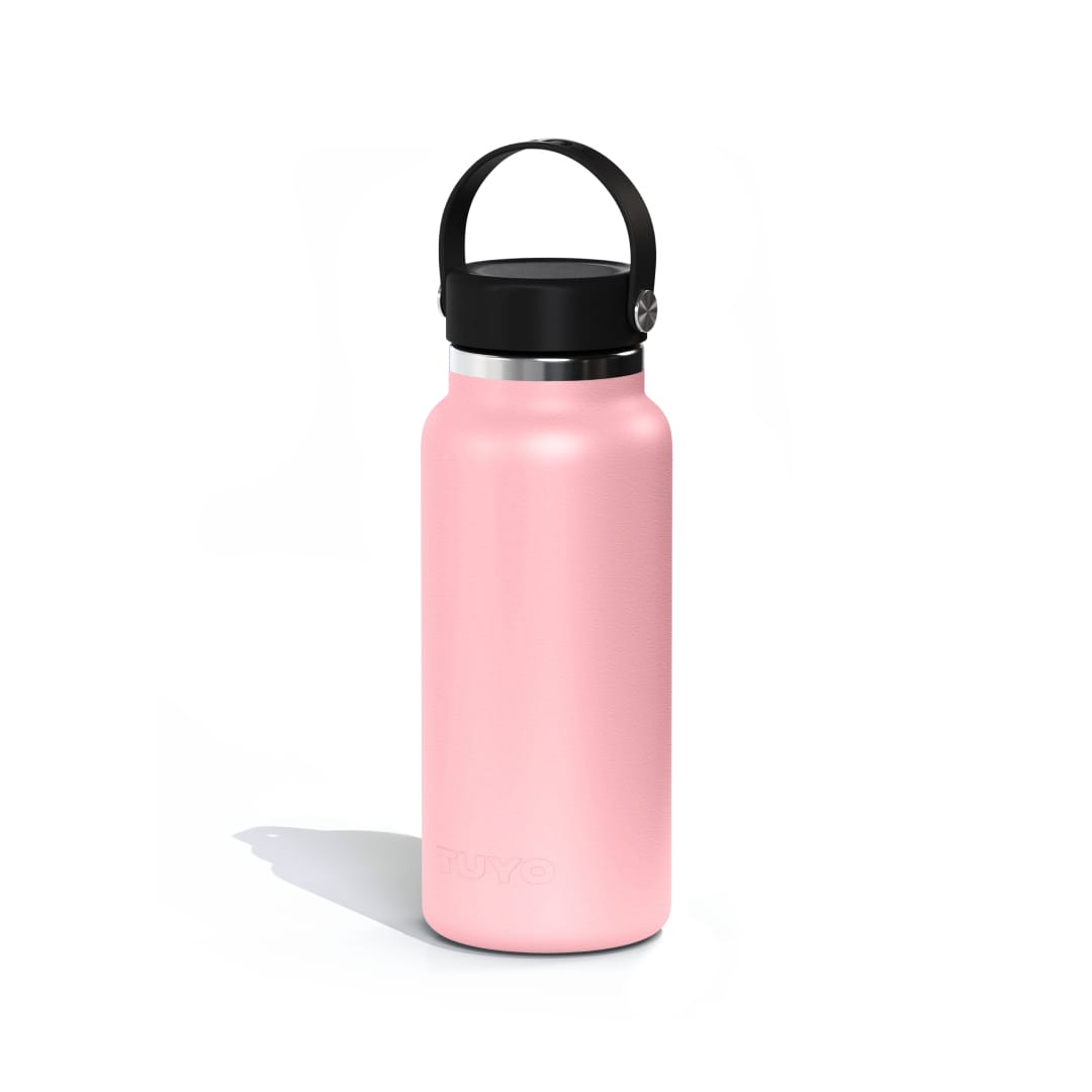 Garrafa térmica rosa de 1l #cor_light-pink