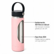 Garrafa térmica #cor_light-pink