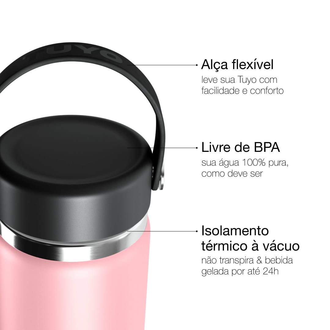 Garrafa térmica #cor_light-pink
