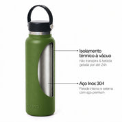 Garrafa térmica de um litro e meio #cor_military-green