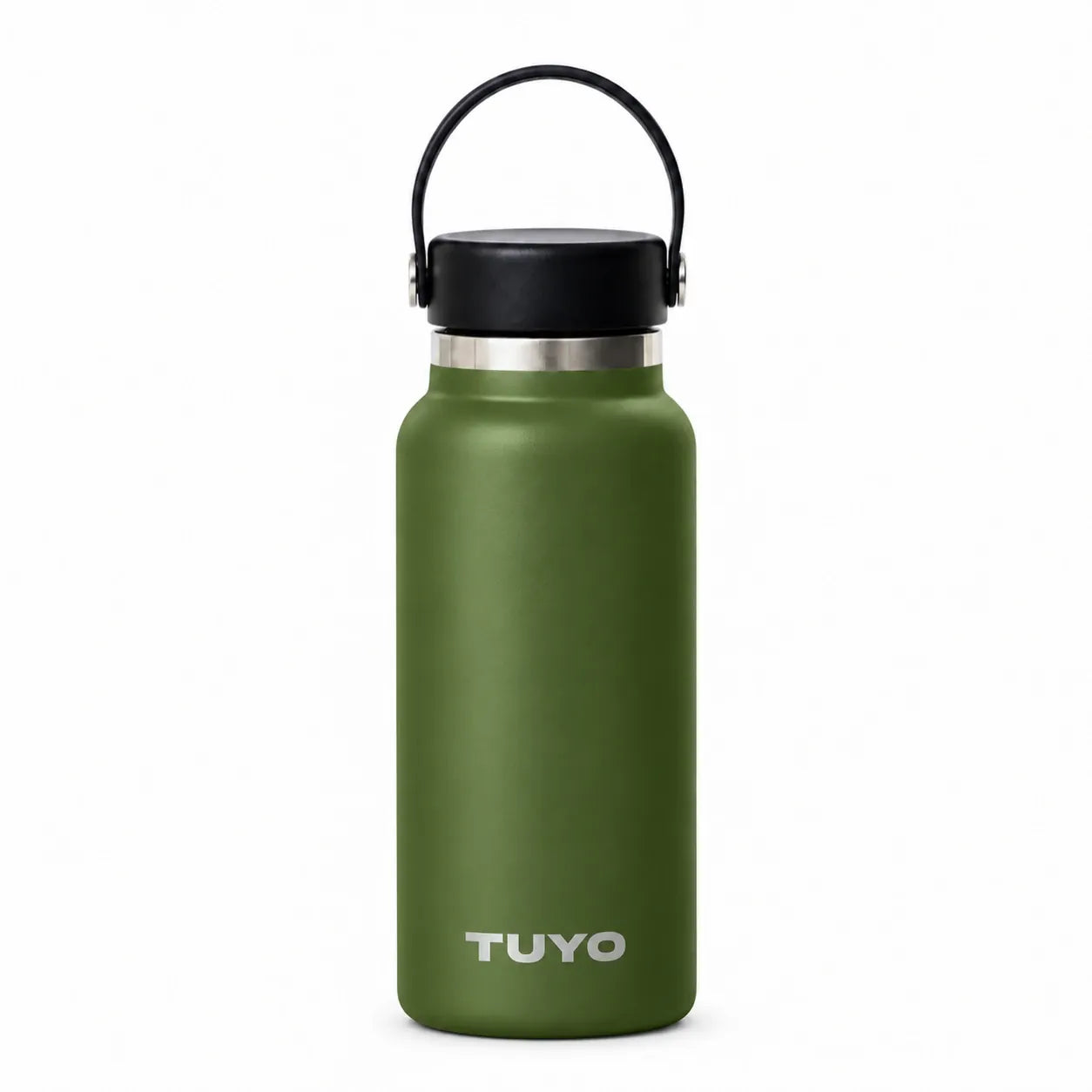 Garrafa térmica verde militar de 1l #cor_military-green