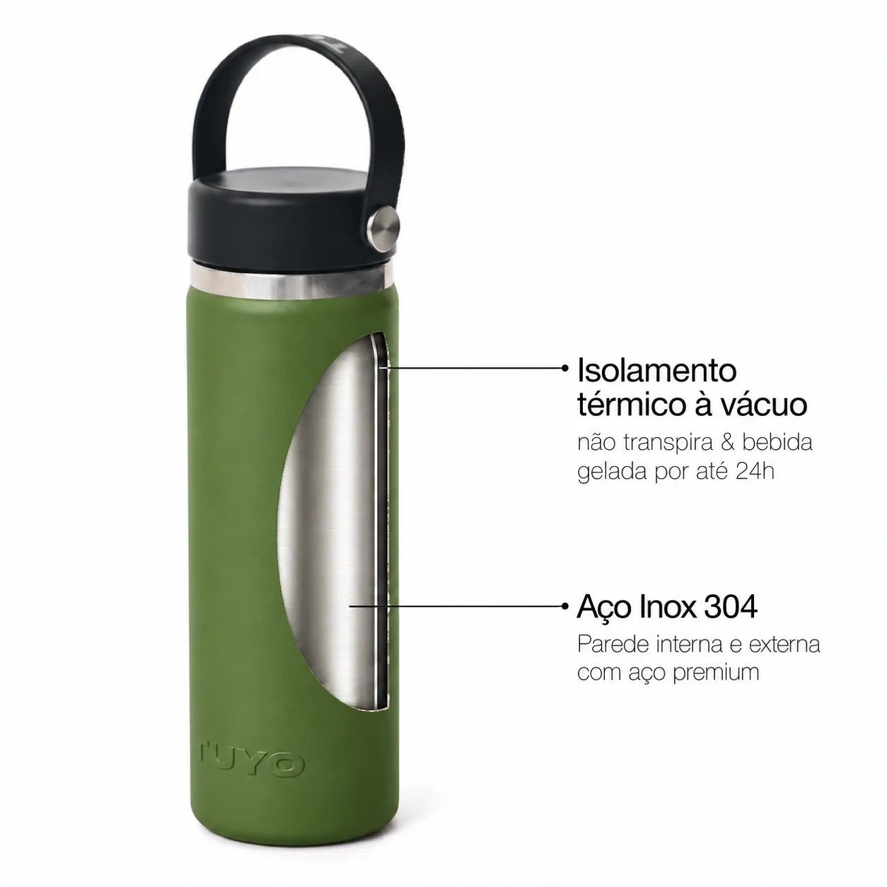 Garrafa térmica #cor_military-green
