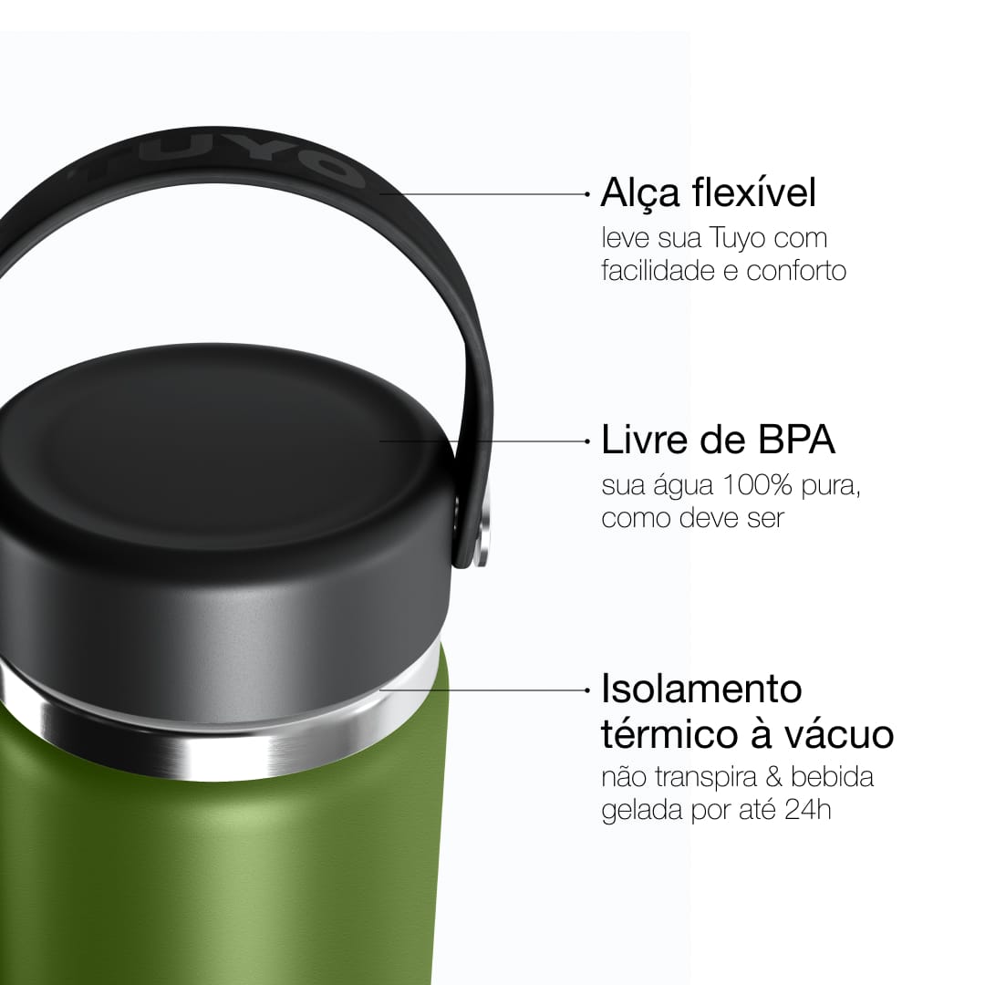 Garrafa térmica #cor_military-green