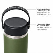 Garrafa térmica #cor_military-green