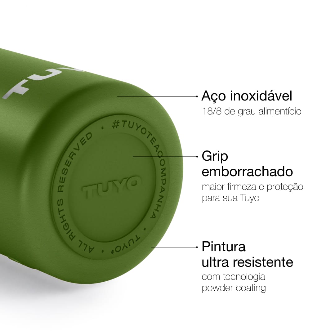 Garrafa térmica #cor_military-green