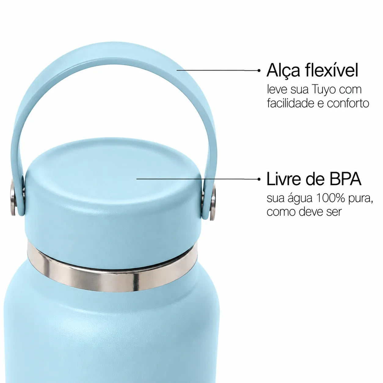 Garrafa térmica #cor_mist-blue