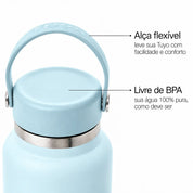 Garrafa térmica #cor_mist-blue