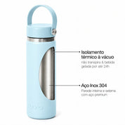 Garrafa térmica #cor_mist-blue