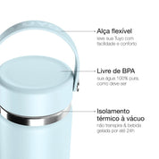 Garrafa térmica #cor_mist-blue