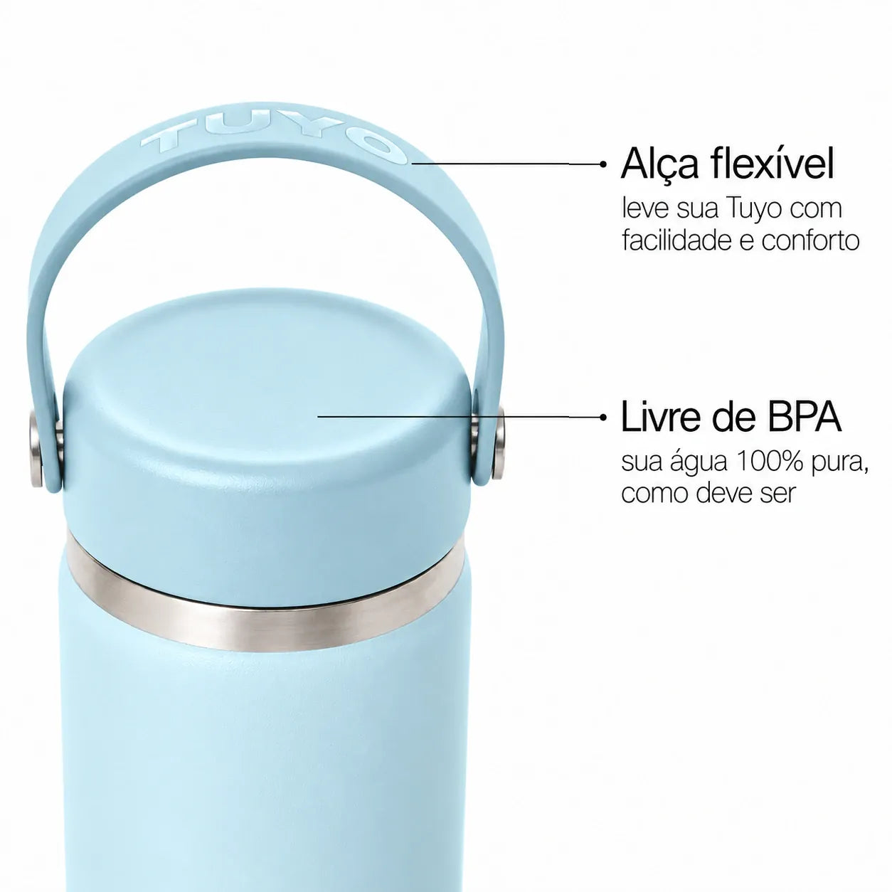 Garrafa térmica #cor_mist-blue