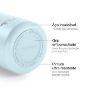 Garrafa térmica #cor_mist-blue
