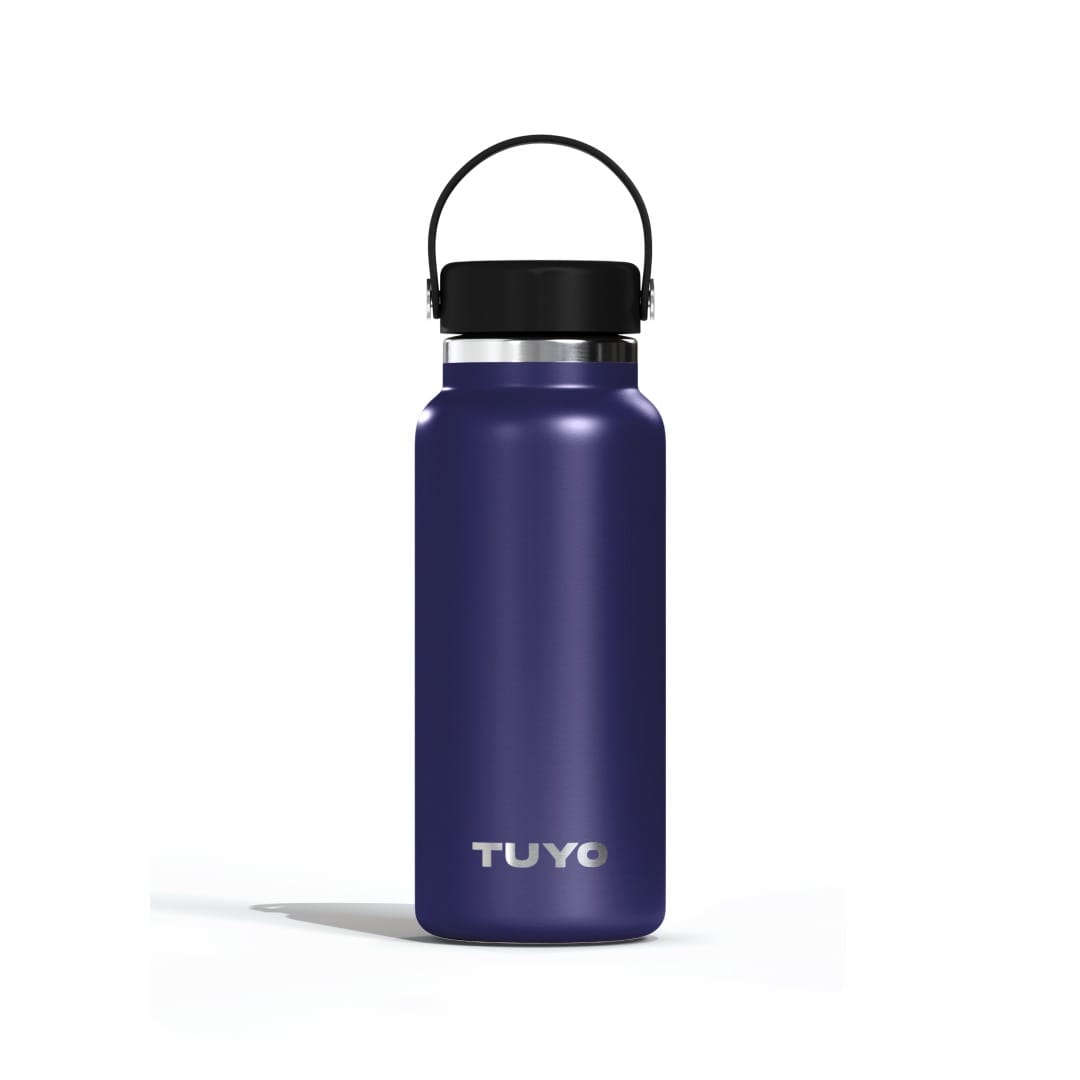 Garrafa térmica azul de 1l #cor_navy-blue