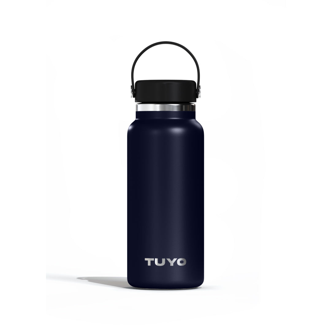 Garrafa térmica azul de 1l #cor_navy-blue