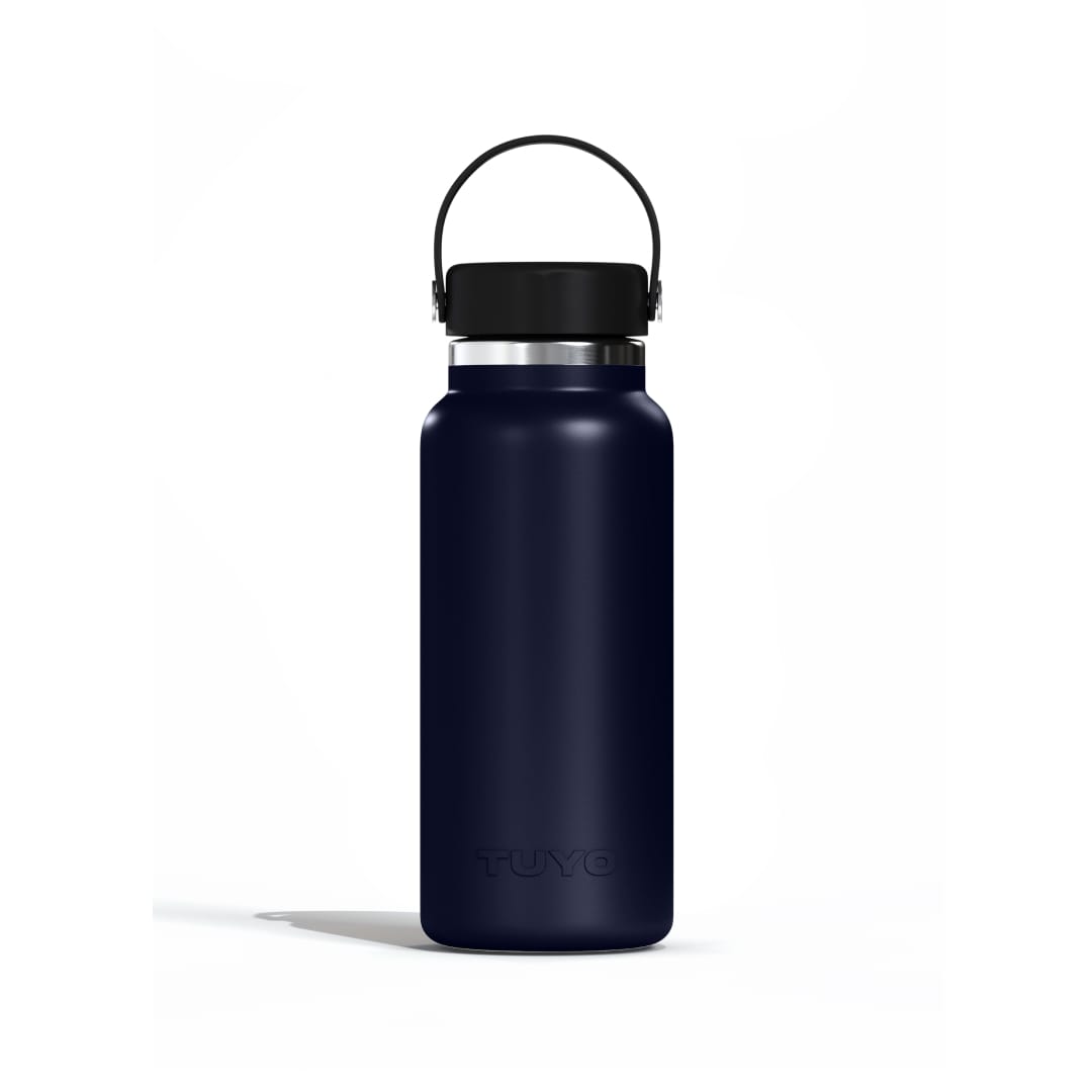 Garrafa térmica azul de 1l #cor_navy-blue