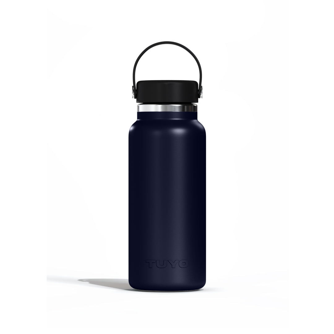 Garrafa térmica azul de 1l #cor_navy-blue