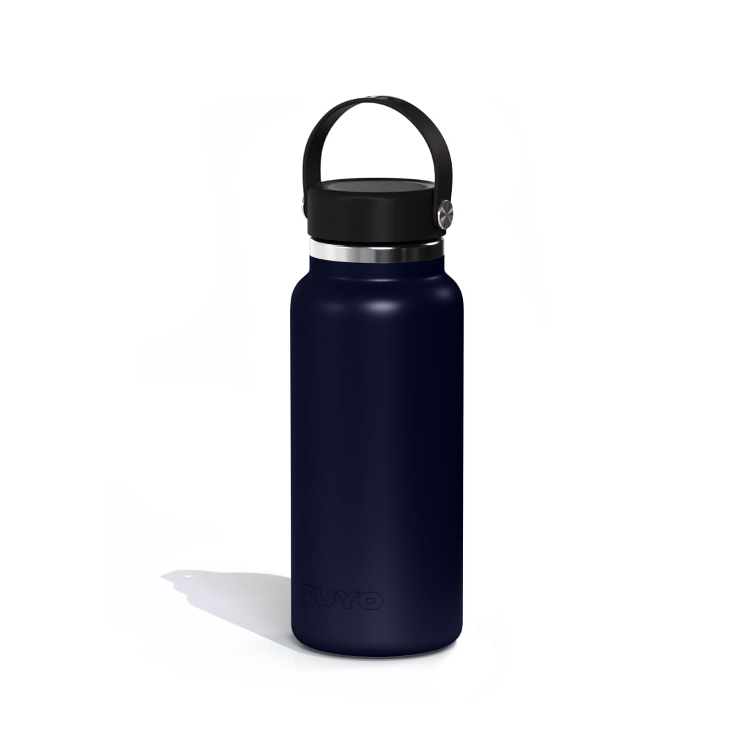 Garrafa térmica azul de 1l #cor_navy-blue
