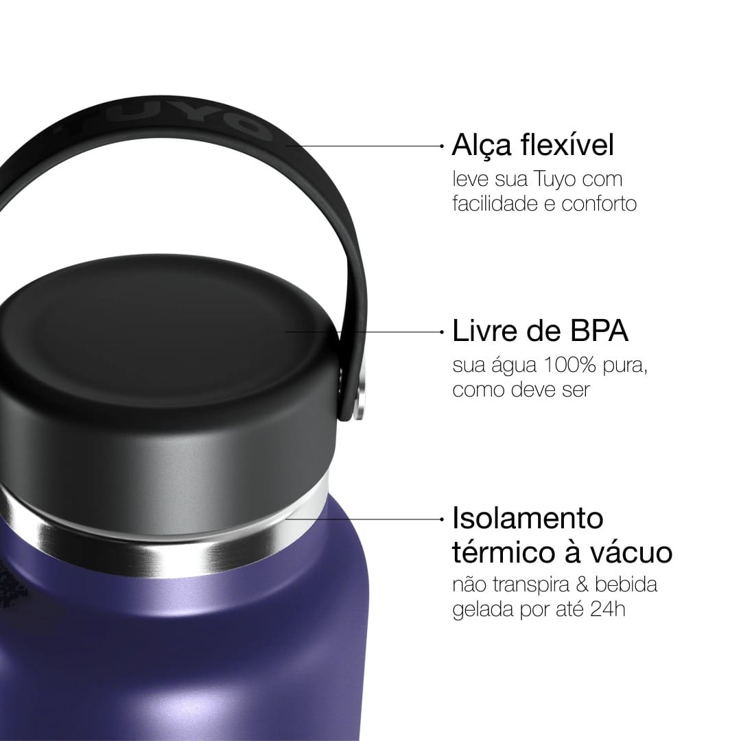 Garrafa térmica azul de 1l #cor_navy-blue