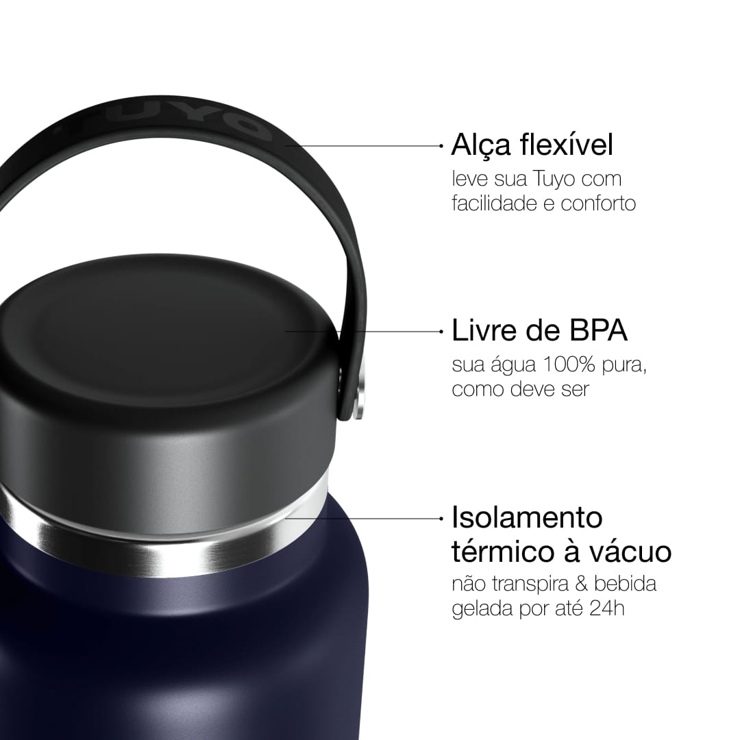 Garrafa térmica azul de 1l #cor_navy-blue
