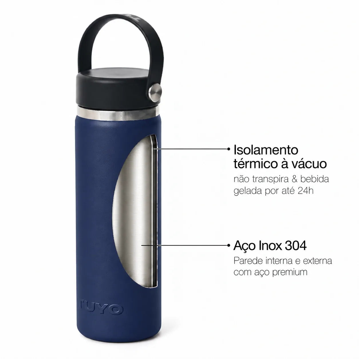 Garrafa térmica #cor_navy-blue