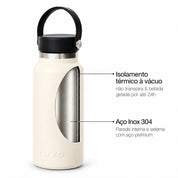 Garrafa térmica off white de 1l #cor_off-white