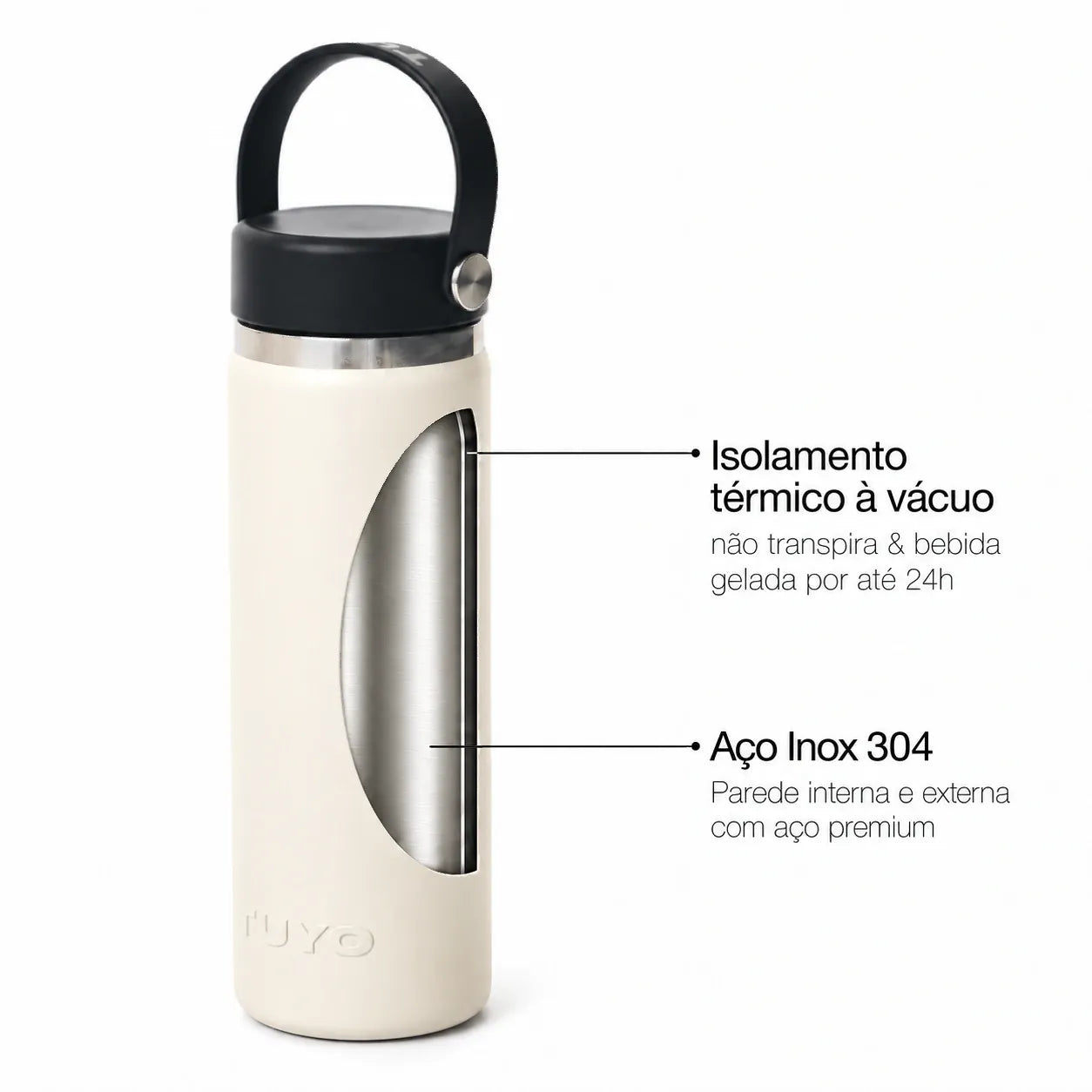 Garrafa térmica #cor_off-white