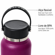 Garrafa térmica de um litro e meio #cor_purple