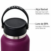 Garrafa térmica roxa de 1l #cor_purple
