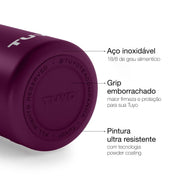 Garrafa térmica roxa de 1l #cor_purple