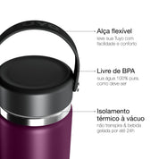 Garrafa térmica #cor_purple