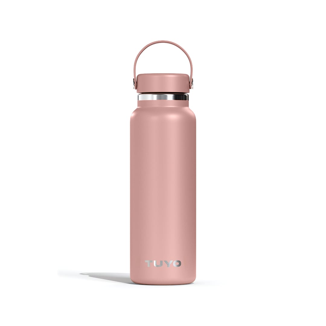 Garrafa térmica #cor_rosa-taupe