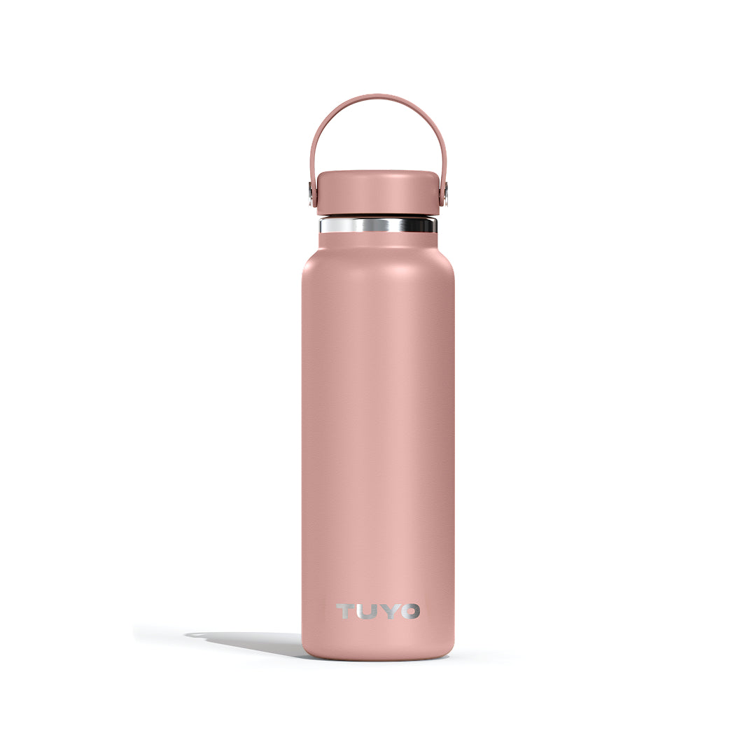 Garrafa térmica #cor_rosa-taupe