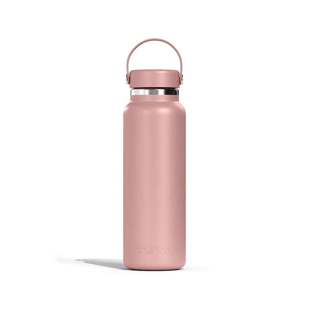 Garrafa térmica #cor_rosa-taupe
