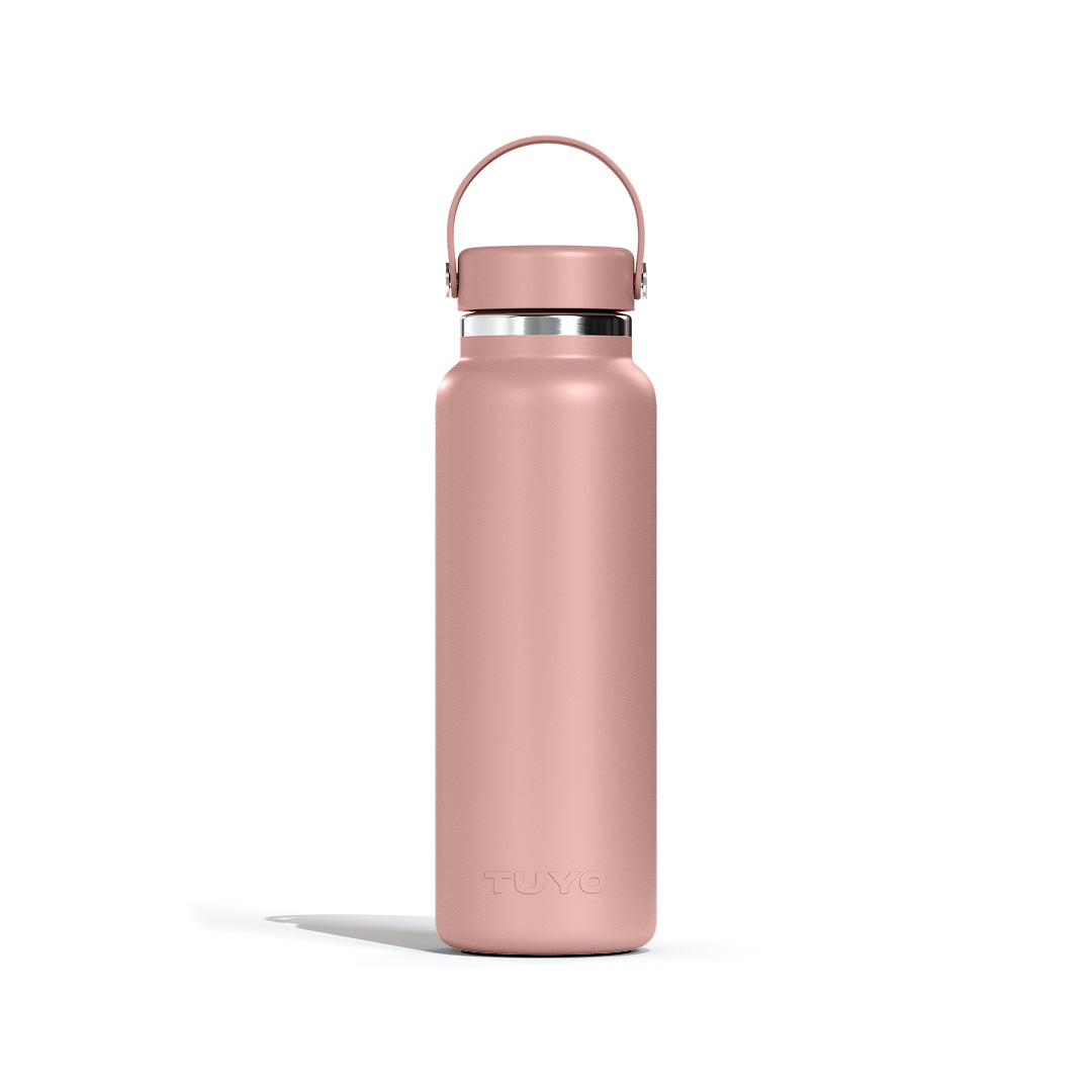 Garrafa térmica #cor_rosa-taupe