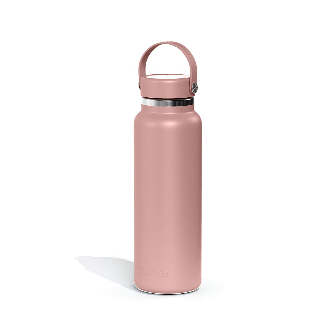 Garrafa térmica #cor_rosa-taupe