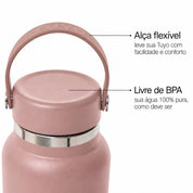 Garrafa térmica #cor_rosa-taupe